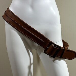 1x Woman’s Lauren Ralph Lauren Patterned Tan Belt NWT